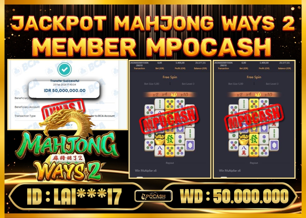 MPOCASH JACKPOT MAHJONG WAYS 2